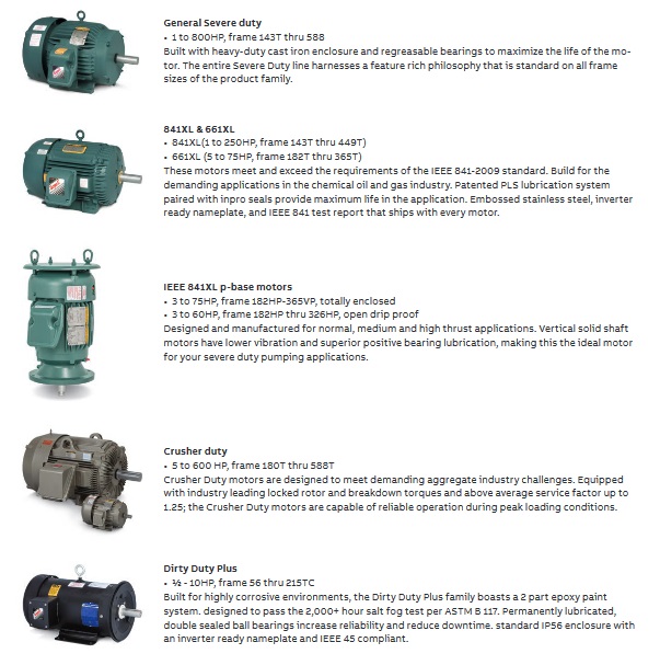 Baldor Severe Duty Motors
